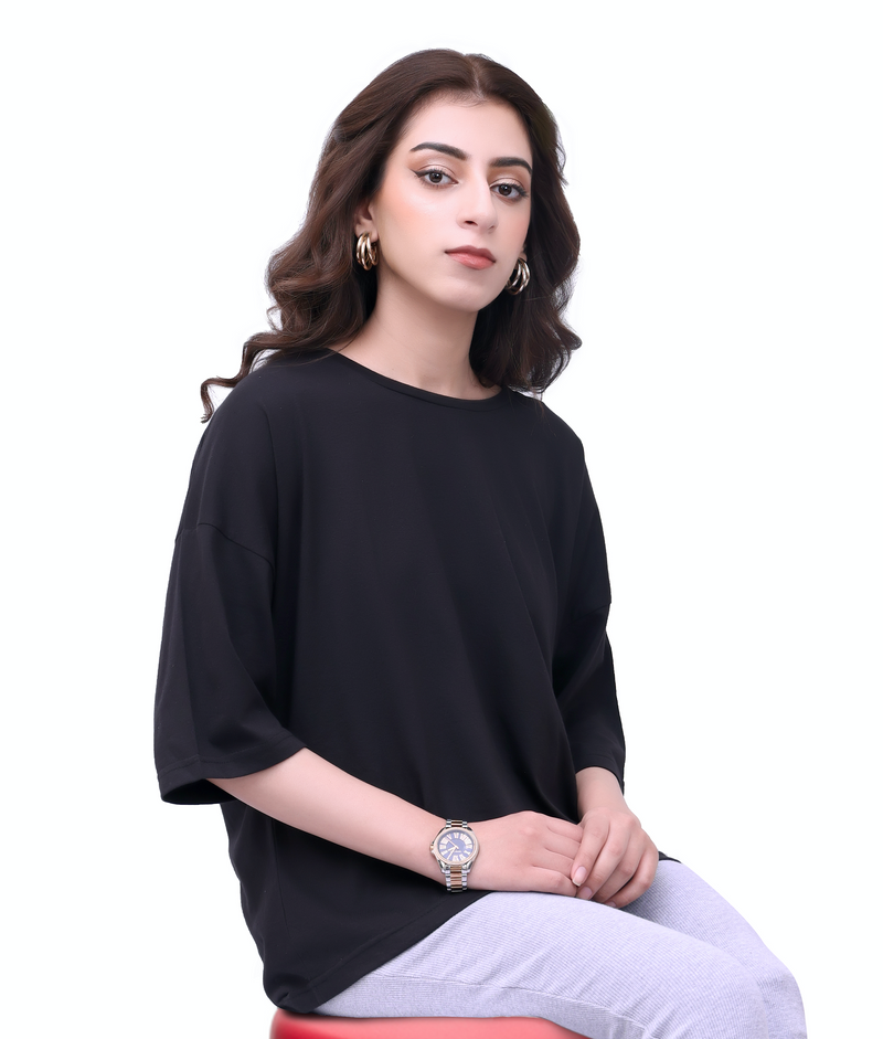 Boxy T-shirt - Black