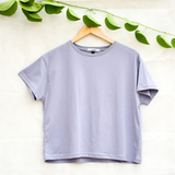 Oversized Cropped Tee - Blue Skies