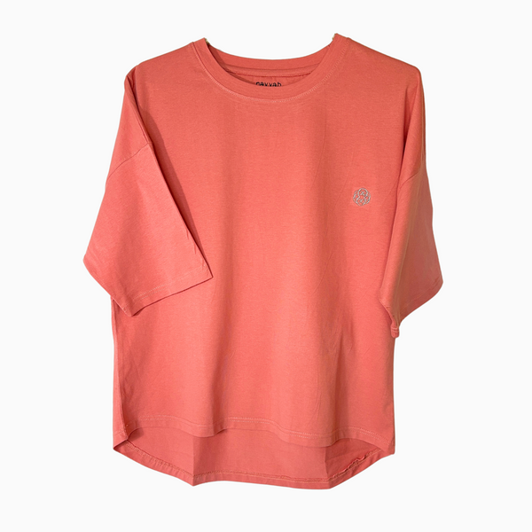 Boxy T-shirt - Coral