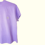 Oversized Cropped Tee - Purple Candy